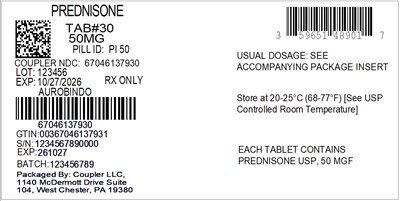 Label (59651 489 01 Prednisone 50mg 67046 1379 30)